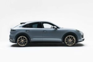 Side view from Porsche Cayenne Turbo GT in cologne